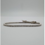 2.02ct Dia 14kt White Gold Diamond Tennis Bracelet 7"